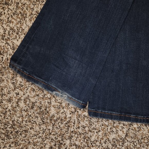 Grace in LA Women’s Bootcut Jeans Size 30 | Thick Stitch Bling Flap Pockets Dark - Picture 12 of 15